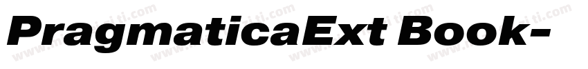 PragmaticaExt Book字体转换